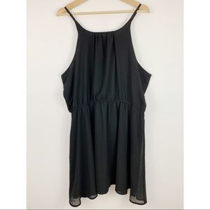 New Doublju Black Blouson Dress Plus 3X Cocktail